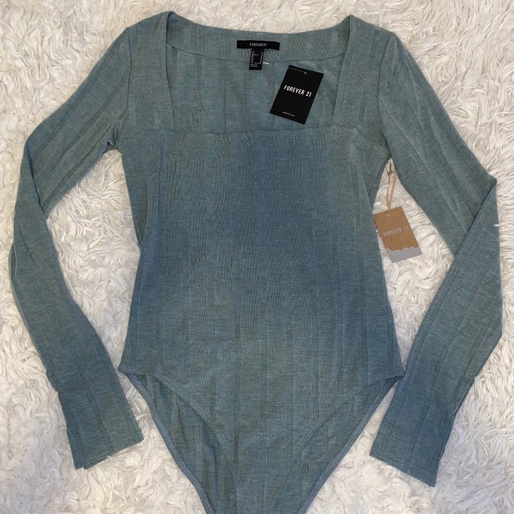 Forever 21 Light Green Bodysuit